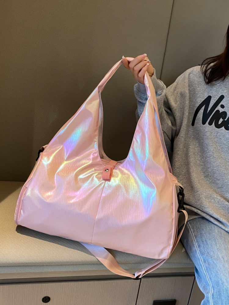 Yoga Fitness Bag - Glänzende Fitnesstasche für Damen mit Großer