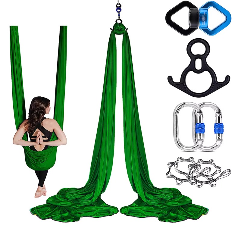 Yoga Fitness Studio - Praktisches Verstellbares Aerial Swing Yoga-Hängematten-Set Hochwertige
