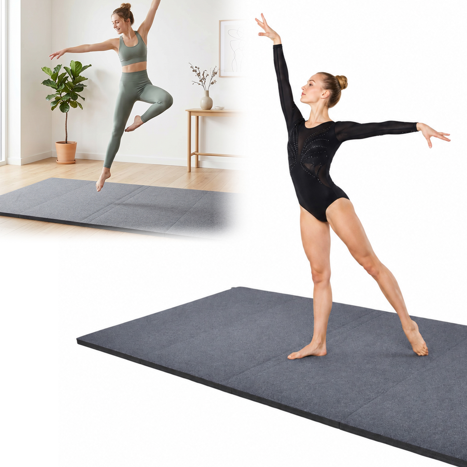 Yoga Fitness Studio - Turnmatten für Bodenturnen 4 cm Dick