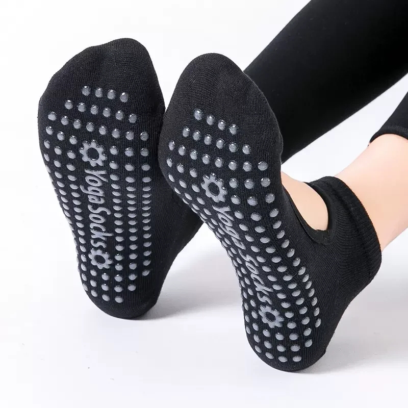 Yoga Dance & Fitness Center Llc - Hochwertige Damen-Yoga-Socken, rutschfest, atmungsaktiv, rückenfrei, Pilates-Socken,