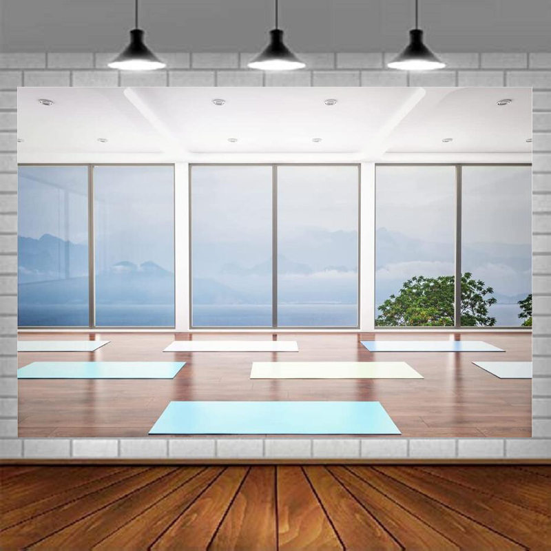 Yoga Fitness Videos Free - Fitness Yoga Fotografie-Hintergrund Gym-Dekoration Foto-Hintergrund Yoga-Übungs-Banner