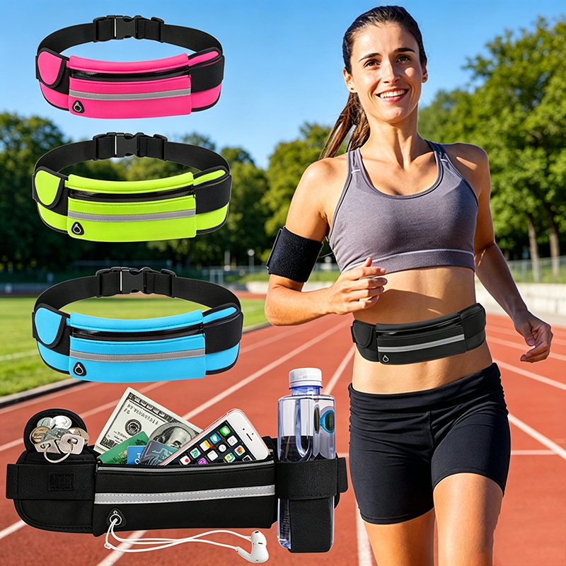 Yoga Fitness Apple - Sport-Hüfttasche, verstellbare Laufgürteltasche, wasserdichte Tasche für