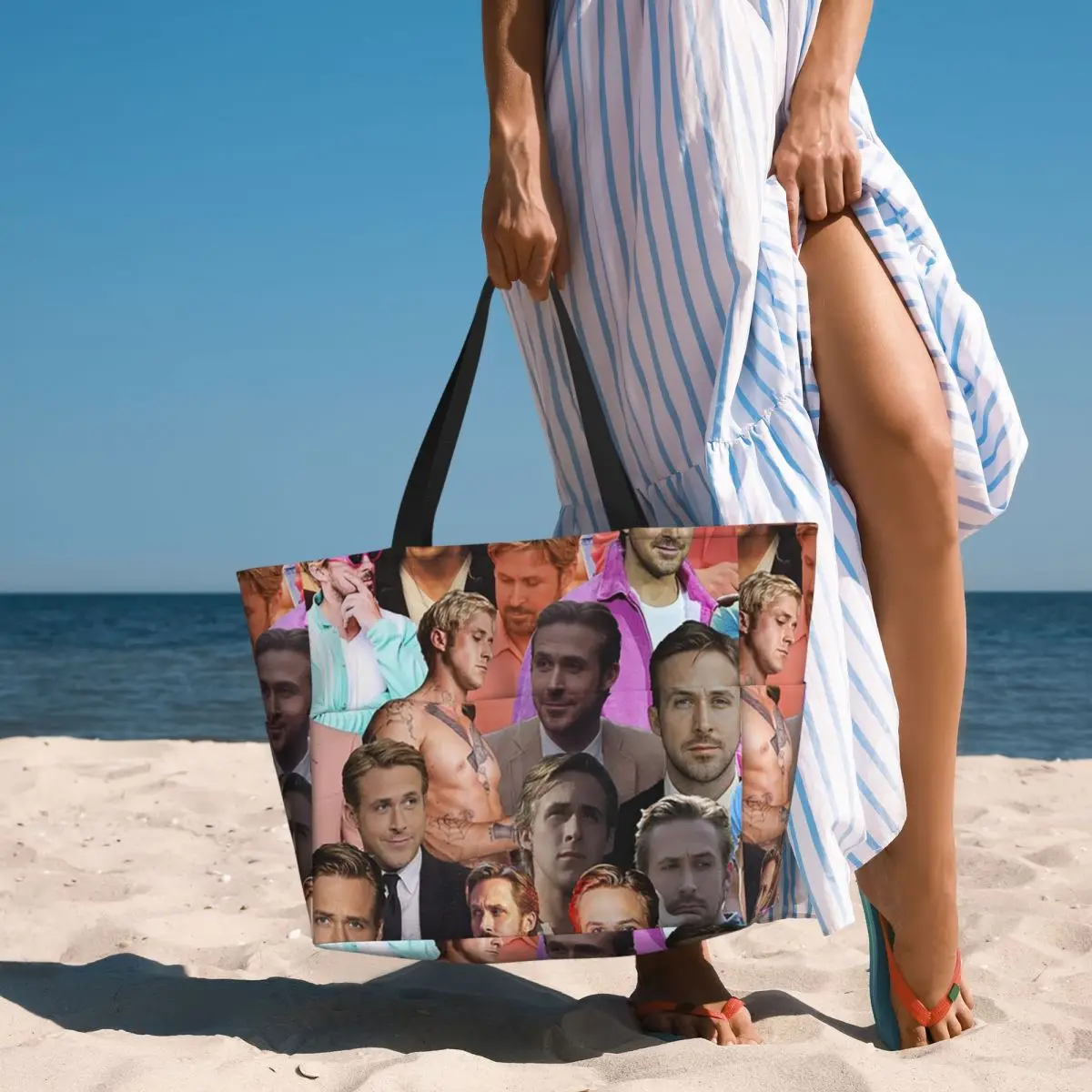 Yoga Fitness Photos - Ryan Gosling Photo Collage Strandtasche, Sporttasche,