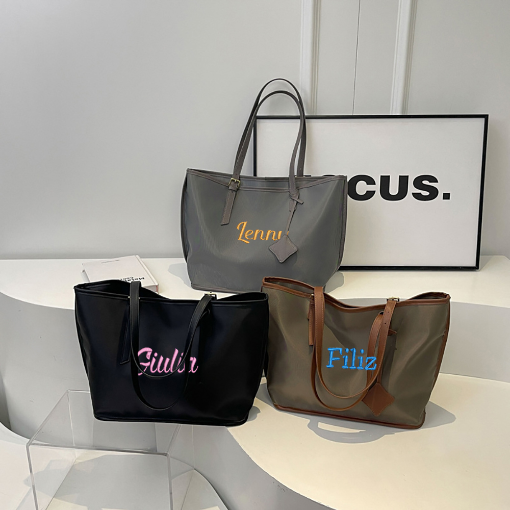 Yoga Fitness Tote - Große Kapazität, individuelle Stickerei-Einkaufstasche für draußen,