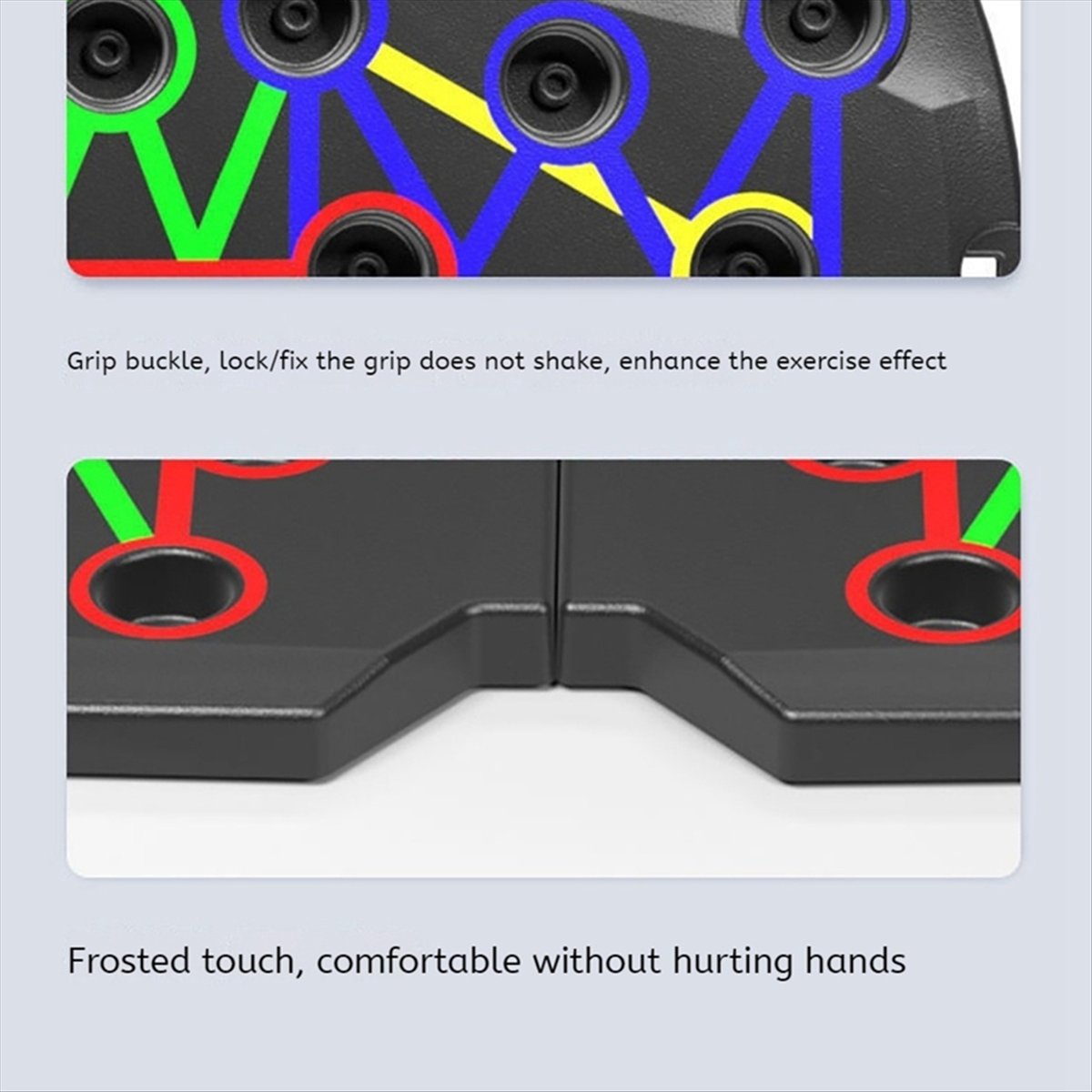 Push Up Board - A10R Tragbares, faltbares Push-Up-Board - Multifunktionales