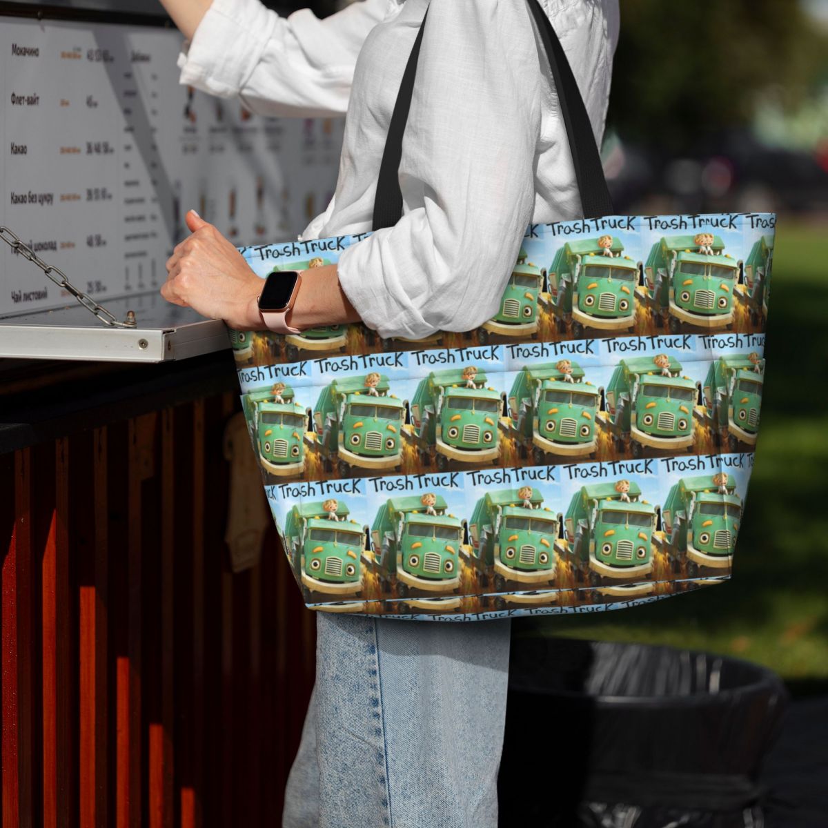 Yoga Fitness Tote - Hank And Trash Truck Cartoon Strand-Einkaufstasche,