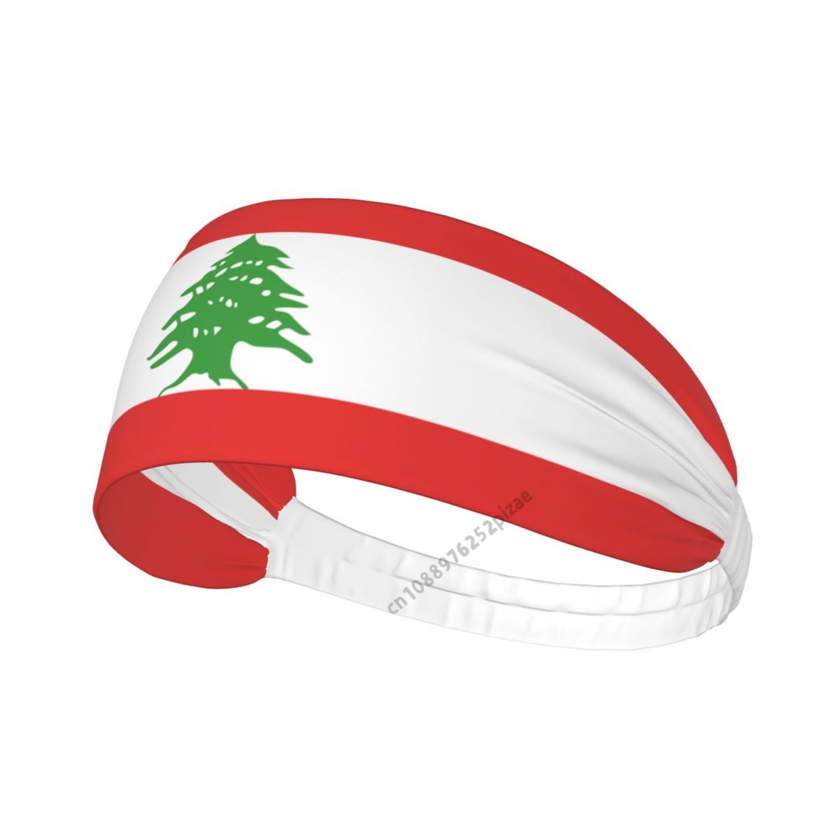 Yoga Fitness Band - Libanon-Flagge, für Männer und Frauen, elastische