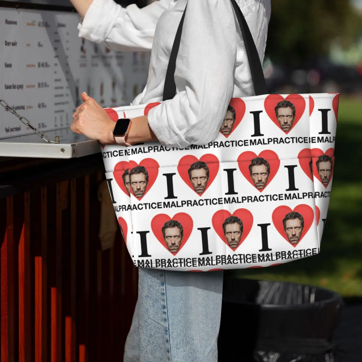 Yoga Fitness Merch - House MD Malpractice Enthusiast Merch Strandtasche,