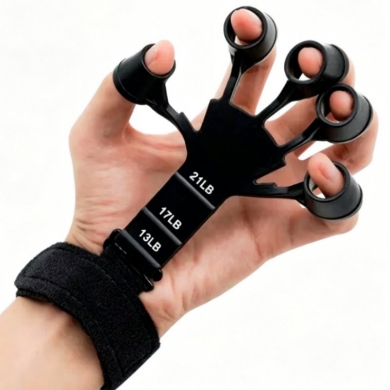 Grip Strengthener Hand - Hand-Finger-Flexibilitätstrainingsgerät Tragbarer Fünf-Zehen-Handgelenkstrainer für Tägliches Krafttraining