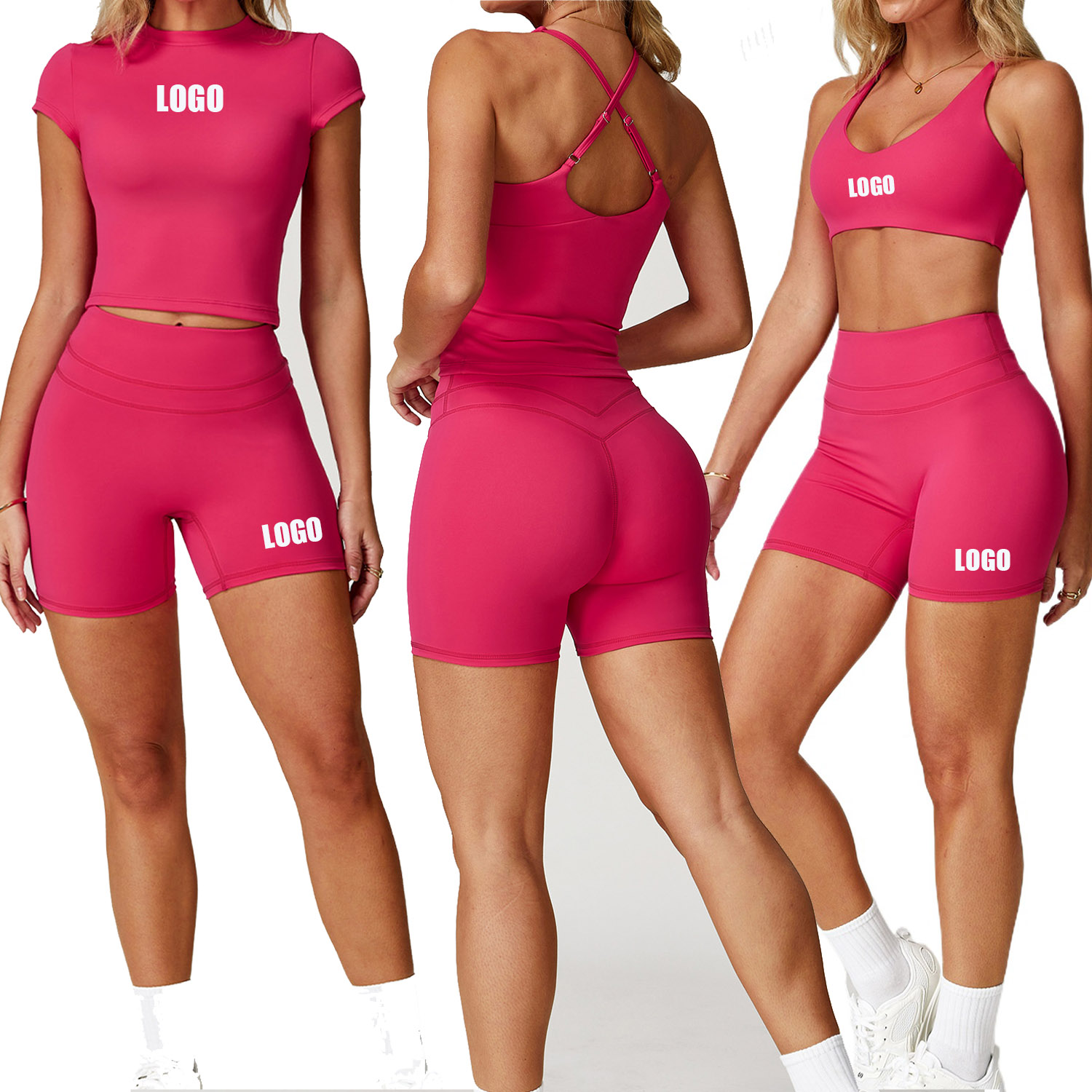 Yoga Và Fitness - Maßgeschneiderter Logo-Damen-Yoga-Anzug mit engem Rücken und