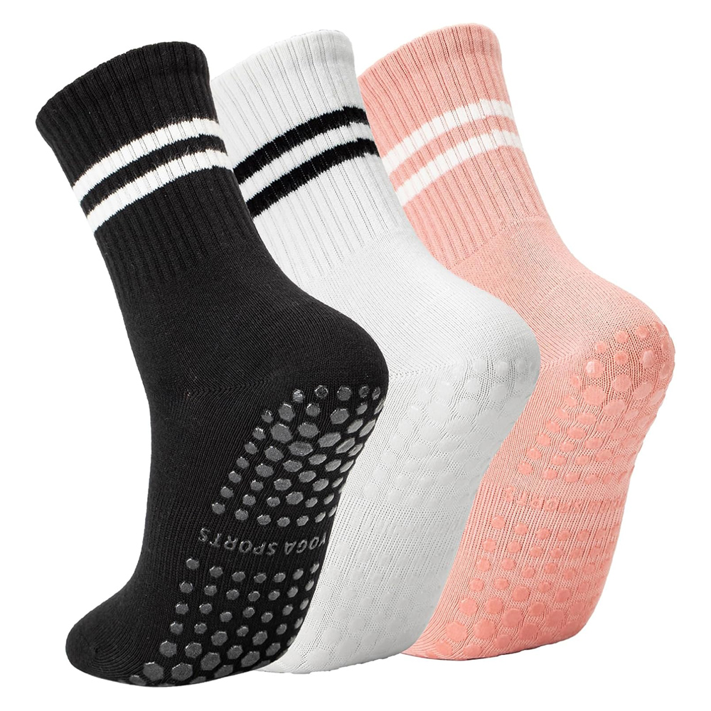 Yoga Dance & Fitness Center Llc - Yoga-Pilates-Socken mit Griffen für Damen, rutschfeste