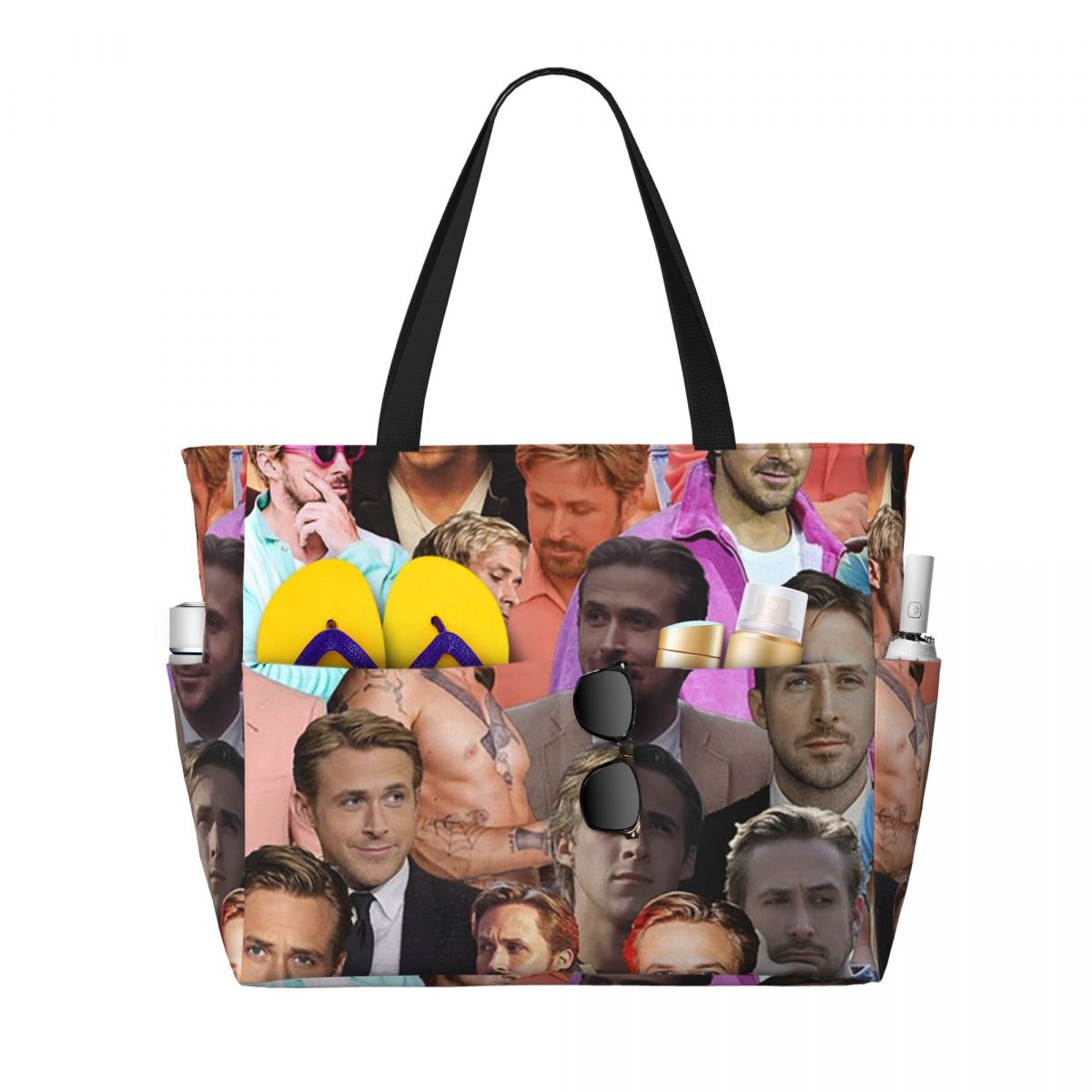 Yoga Fitness Photos - Ryan Gosling Photo Collage Strandtasche, Sporttasche,