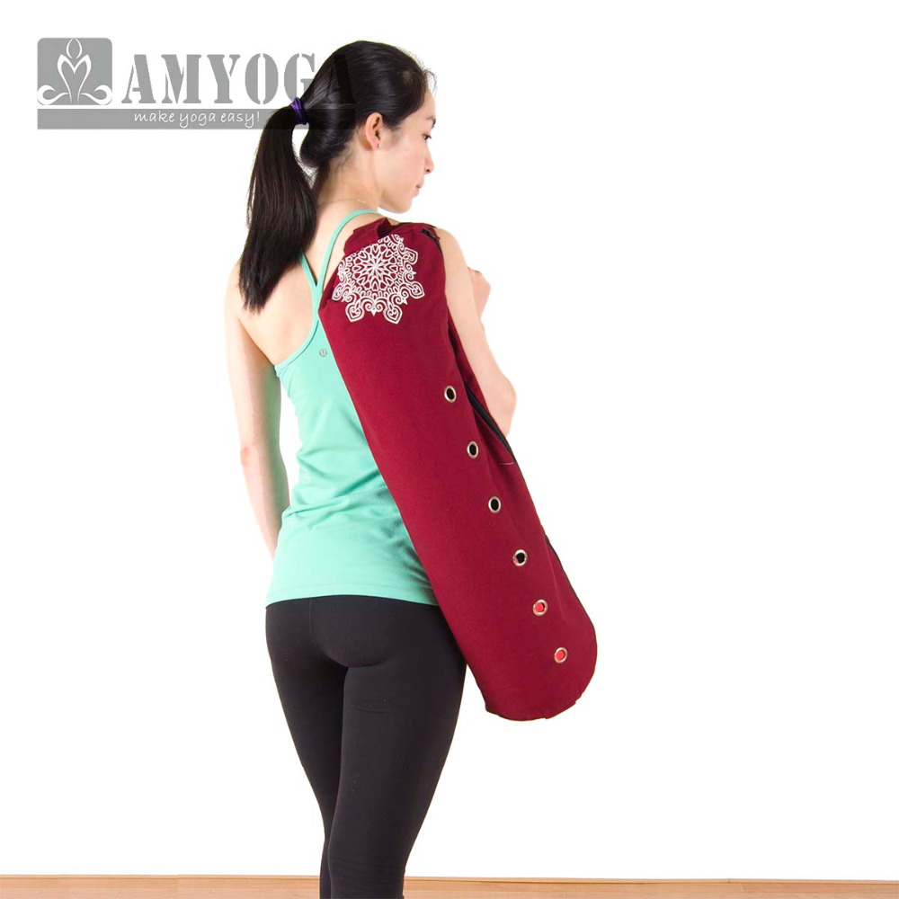 Yoga Fitness Bag - Canvas Yogamattentasche Einzel-Schultertasche Fitness-Sportrucksack Yogatasche für