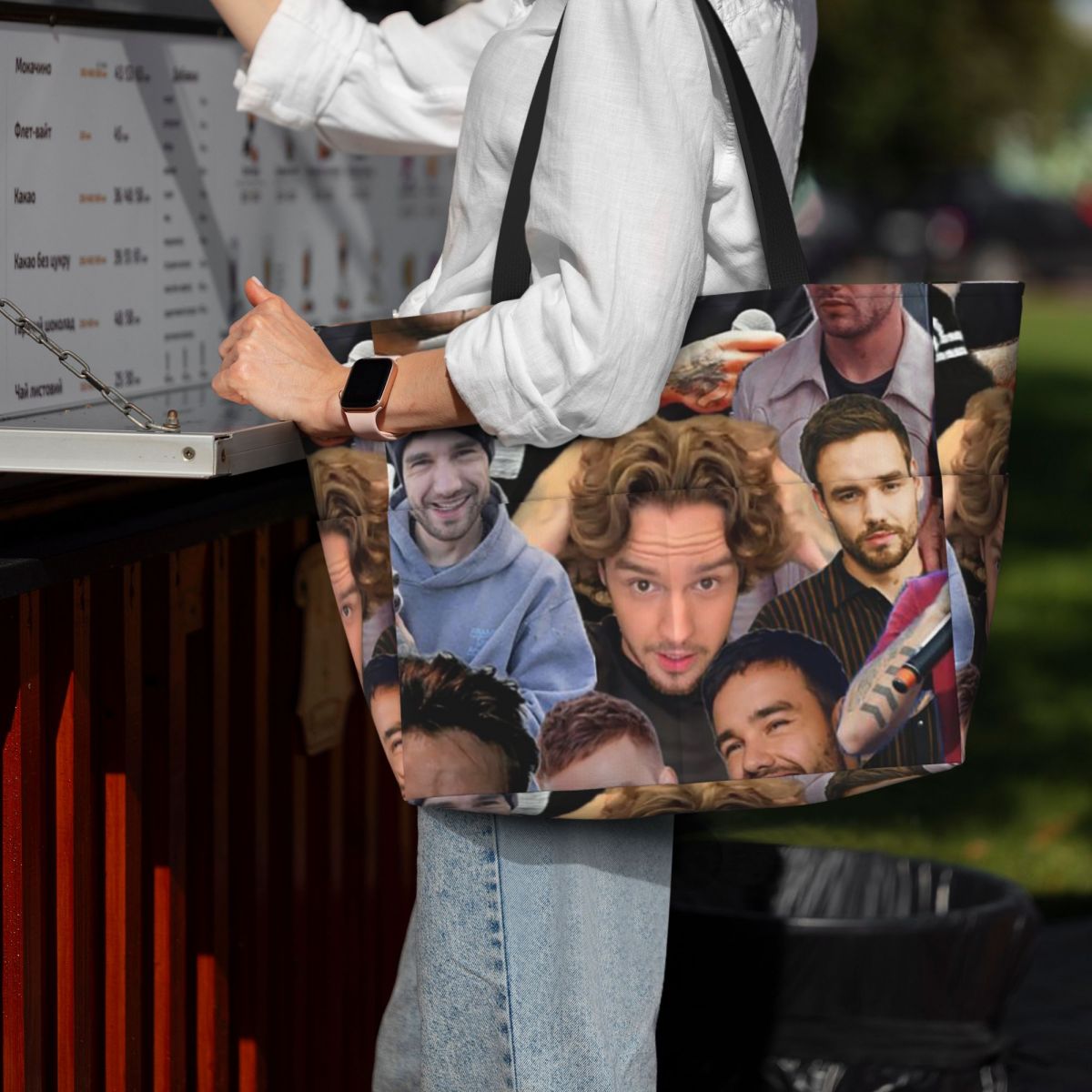 Yoga Fitness Photos - Liam Payne Photo Collage Strandtasche, Sporttasche,