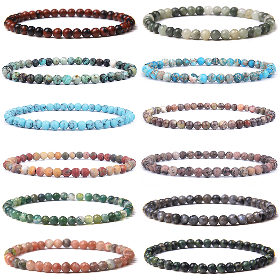 Yoga Fitness Gifts - Neue 4/6mm Perlen Frauen Armband Natürliche
