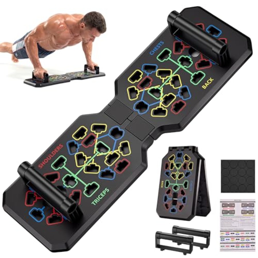 Push Up Board - Faltbare Liegestützgriffe Fitness-Board, Trainingsgerät für das