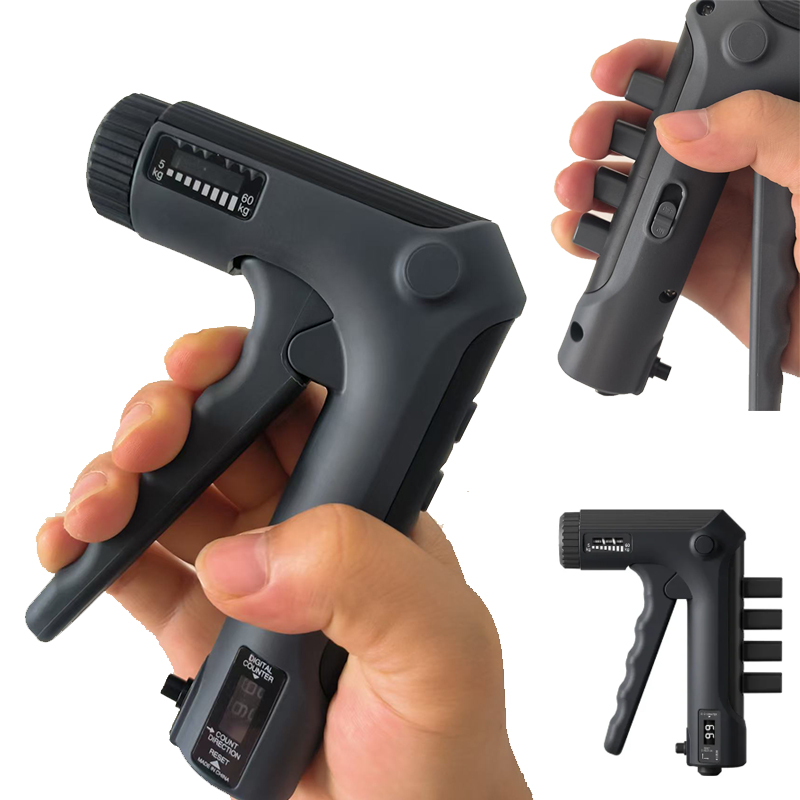 Grip Strengthener Hand - 5–60 kg verstellbarer Handgriff mit Fünf-Finger-Trainer,