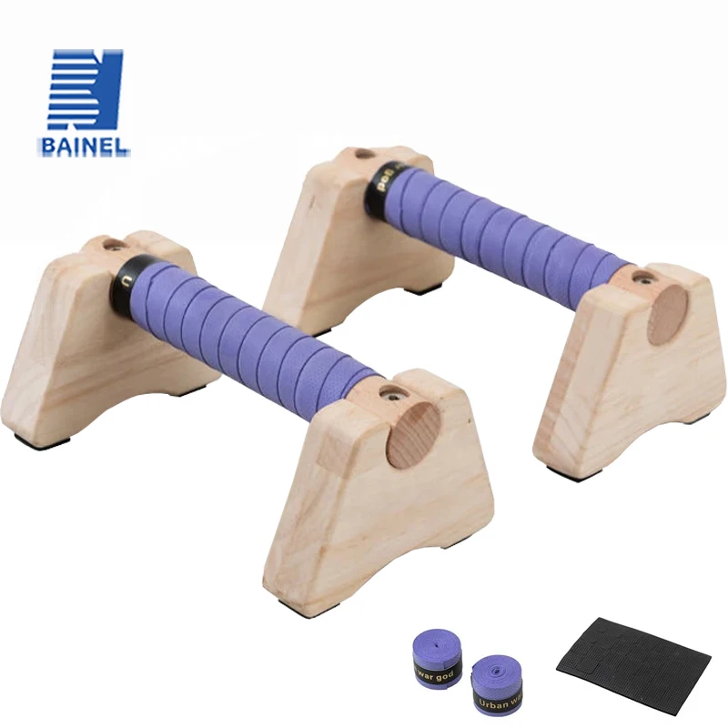 Push Up Board - Push-up-Ständer aus Holz, rutschfeste Push-Up-Stanggriffe, Fitness-Push-up-Brett,