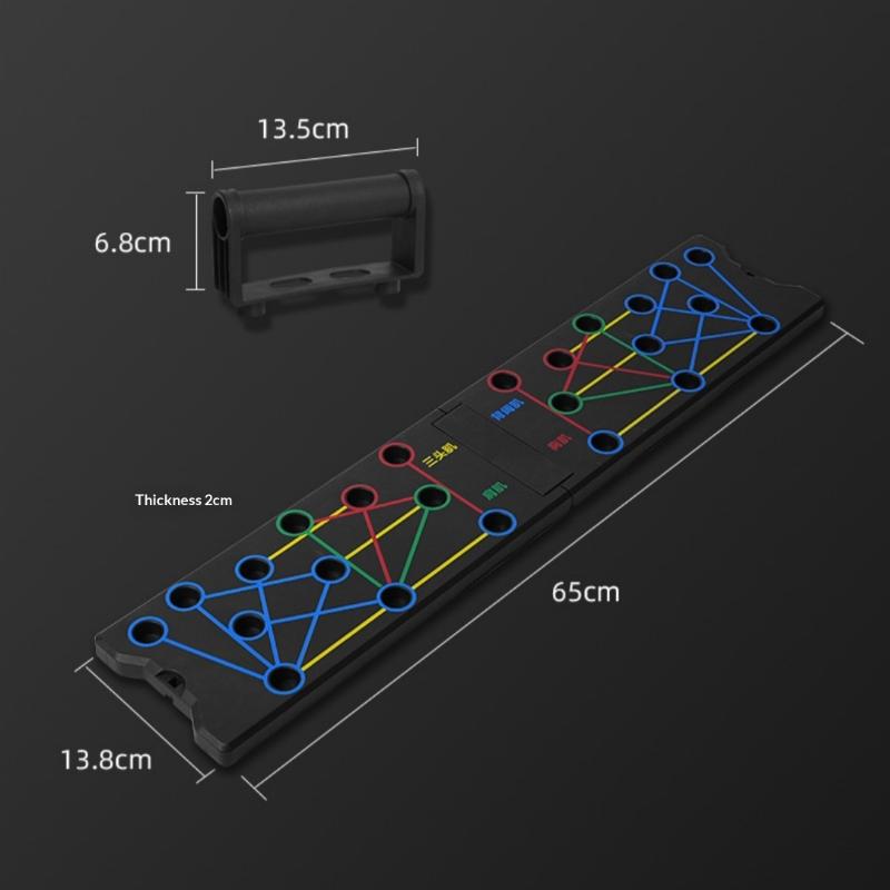 Push Up Board - Heim-Fitness Push-Up-Board mit 24 Löchern, Multifunktionales