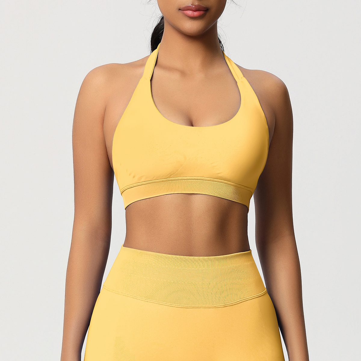 Yoga Und Fitness - Sommer Sport Damen Sport-BH Nahtlos Neckholder