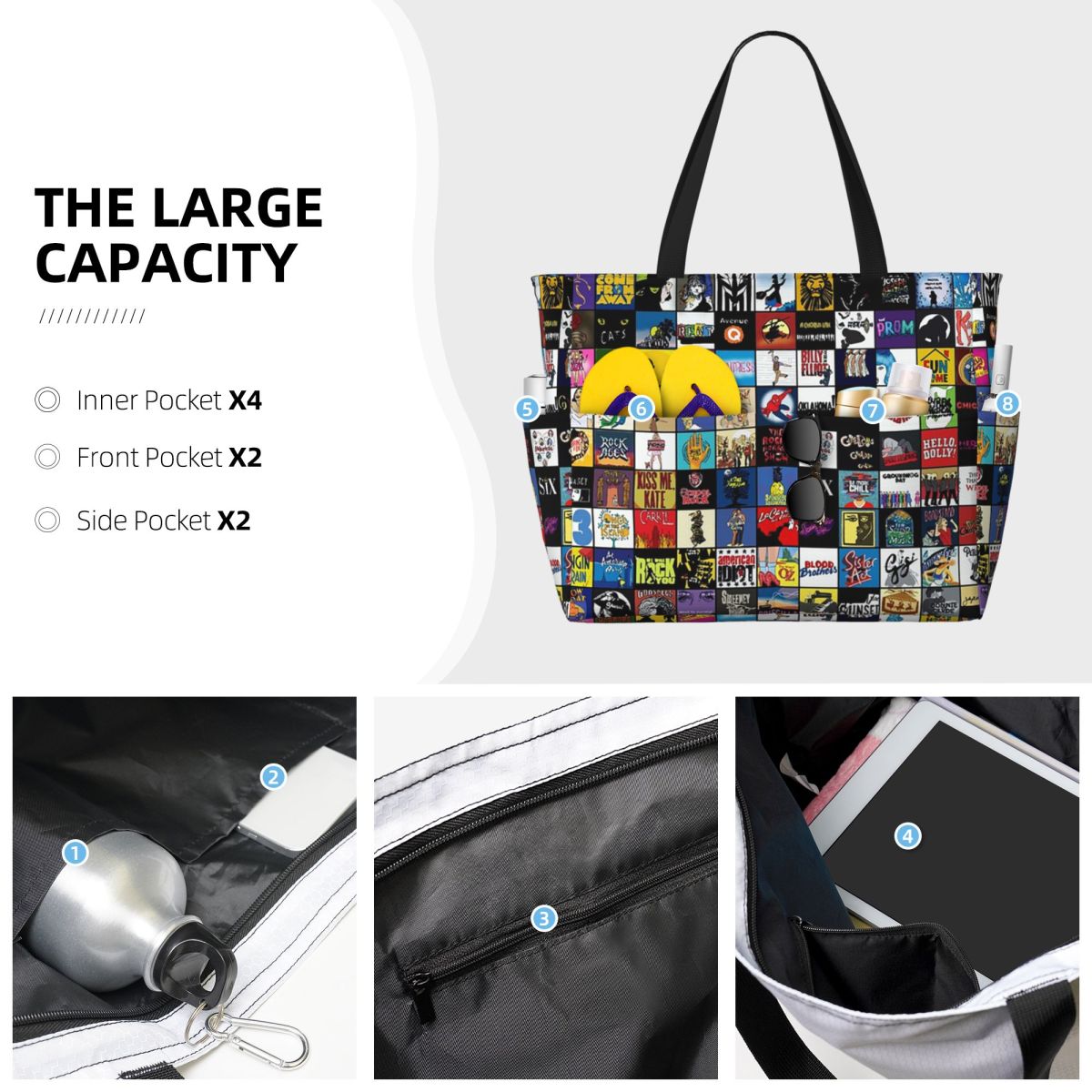 Broadway Musical Theatre Logos – Yoga Fitness Tote Bewertung und Preis