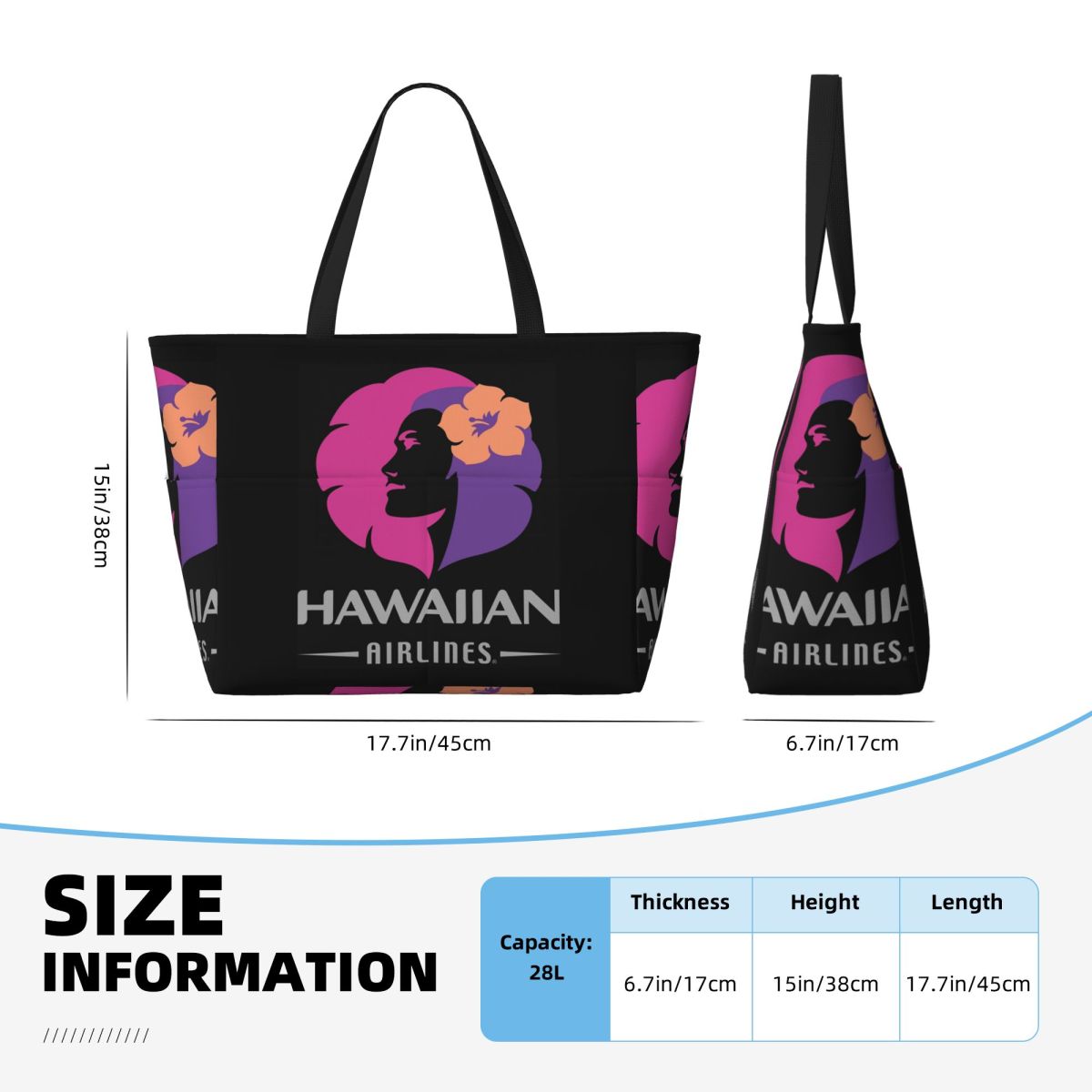 Hawaiian Airlines Herc Travel  – Yoga Fitness Tote Bewertung und Preis