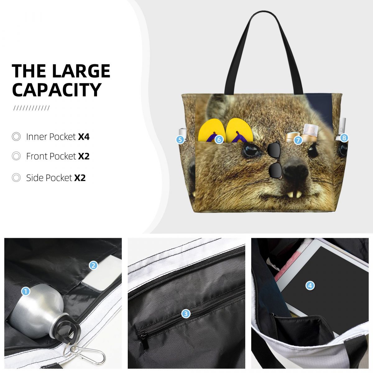 Rock Hyrax Photo Strandtasche, – Yoga Fitness Photos Bewertung und Preis