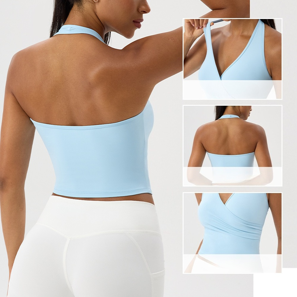 Damen Neckholder V-Ausschnitt  – Yoga Và Fitness Bewertung und Preis