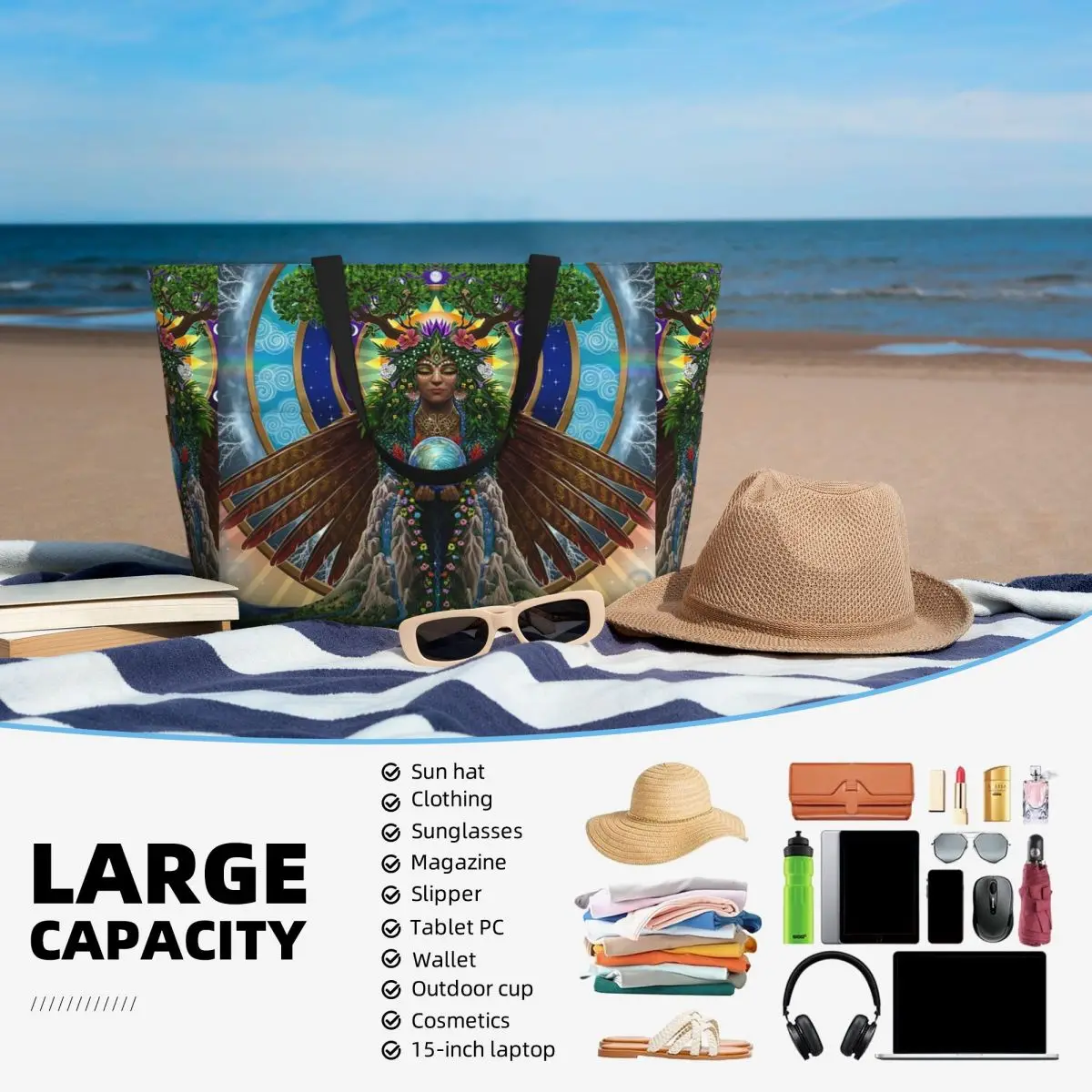 Gaia Sacred System Strandtasch – Yoga Fitness Tote Bewertung und Preis