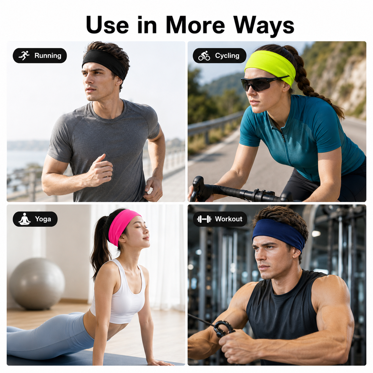 Unisex-Sport-Stirnband, schwei – Yoga Fitness Band Bewertung und Preis
