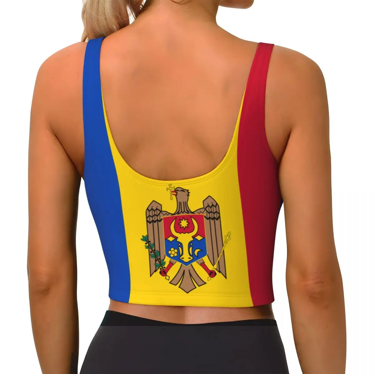 Moldawien Flagge Basic Tops Fr – Yoga Và Fitness Bewertung und Preis