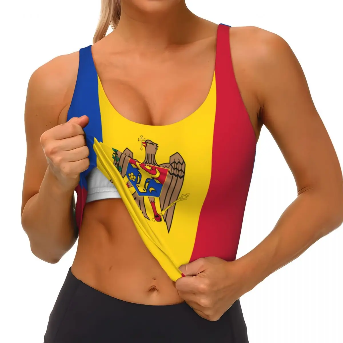 Moldawien Flagge Basic Tops Fr – Yoga Và Fitness Bewertung und Preis