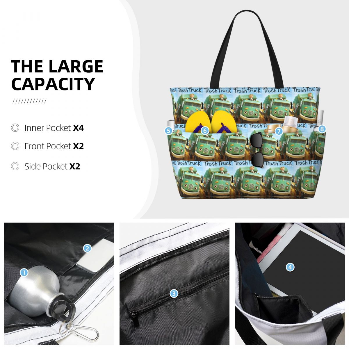 Hank And Trash Truck Cartoon S – Yoga Fitness Tote Bewertung und Preis