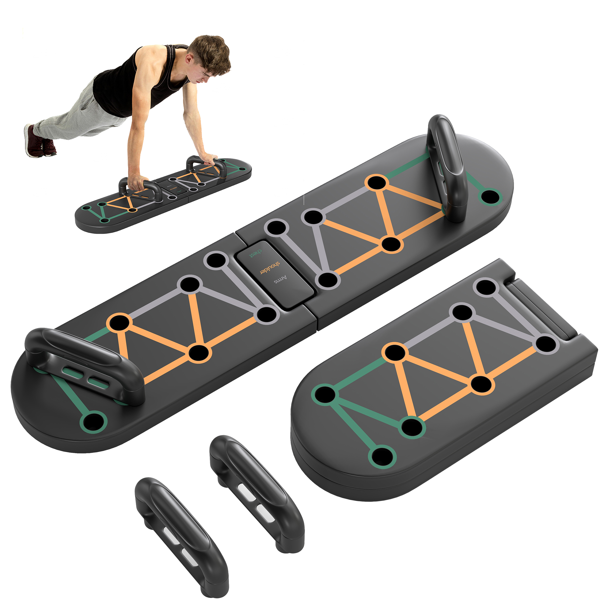 Faltbares Push-Up-Board mit ru – Push Up Board Bewertung und Preis