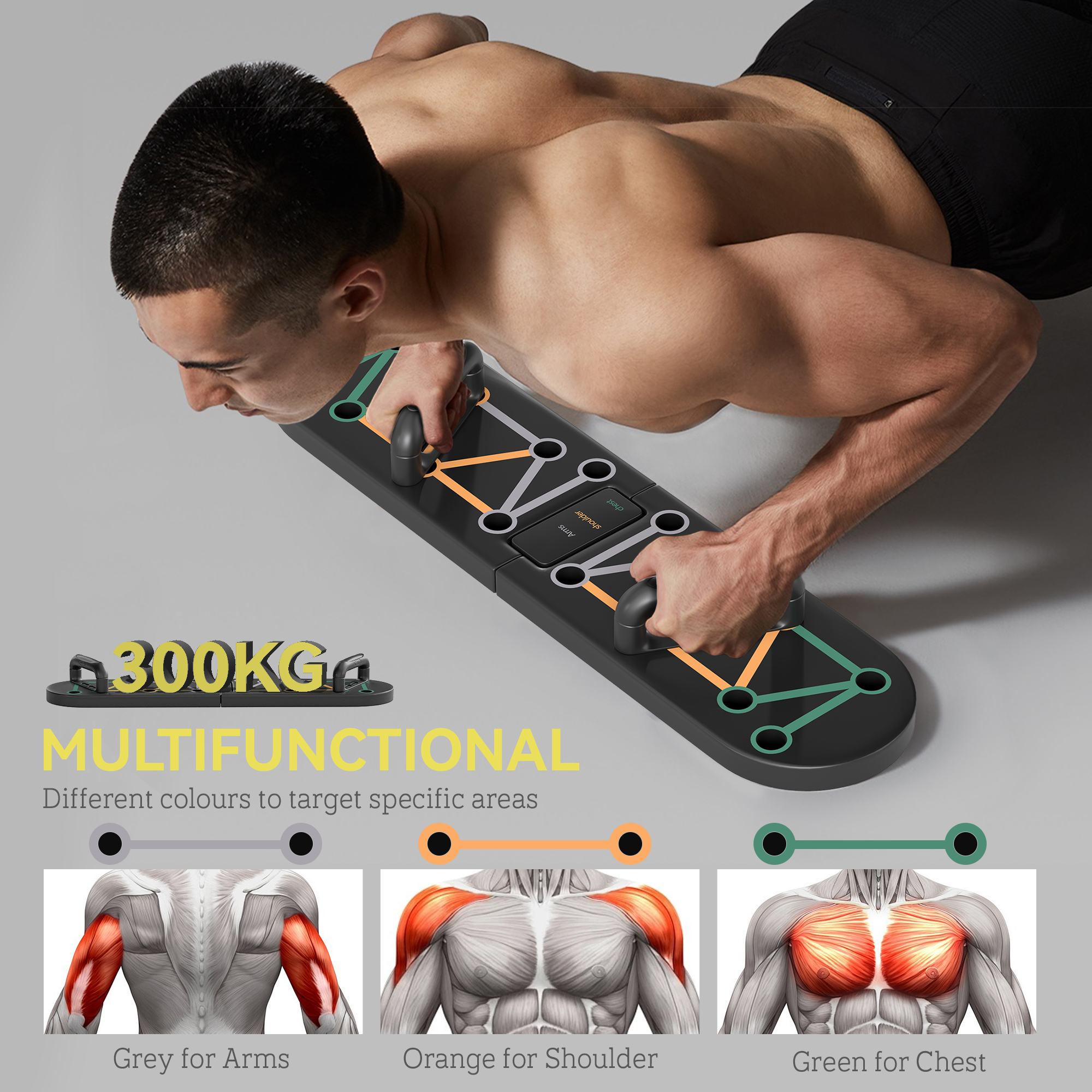 Faltbares Push-Up-Board mit ru – Push Up Board Bewertung und Preis