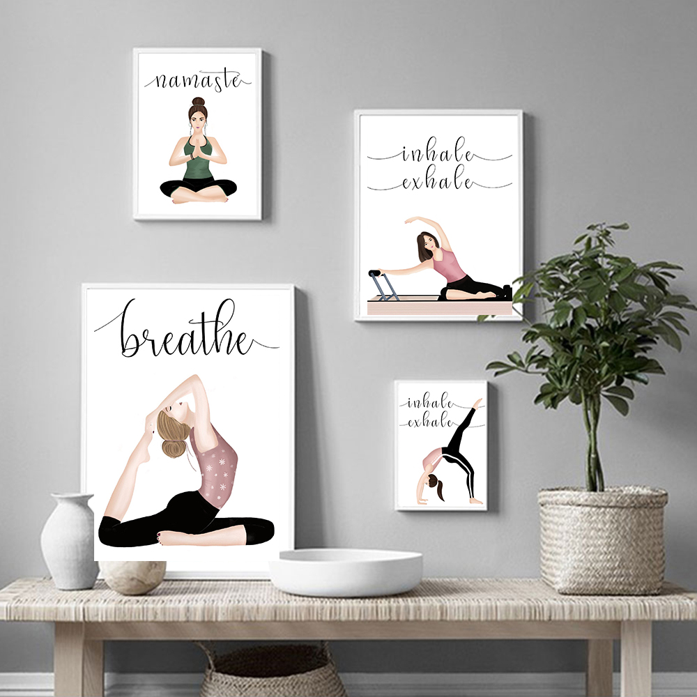 Inhale Exhale Zitat Yoga Poste – Yoga Fitness Quotes Bewertung und Preis