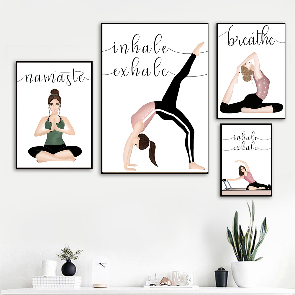 Inhale Exhale Zitat Yoga Poste – Yoga Fitness Quotes Bewertung und Preis
