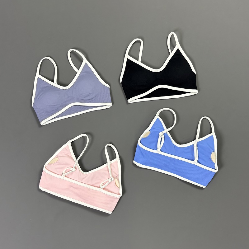 Damen Kontrastlinien-Yoga-BH V – Yoga Và Fitness Bewertung und Preis