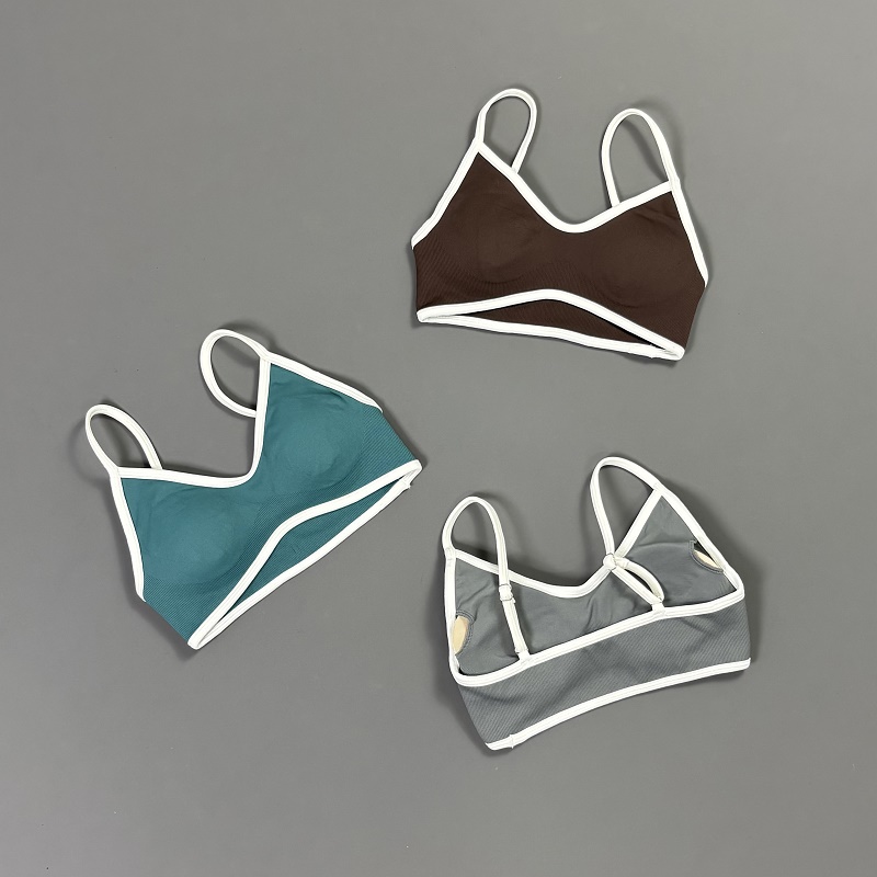 Damen Kontrastlinien-Yoga-BH V – Yoga Và Fitness Bewertung und Preis