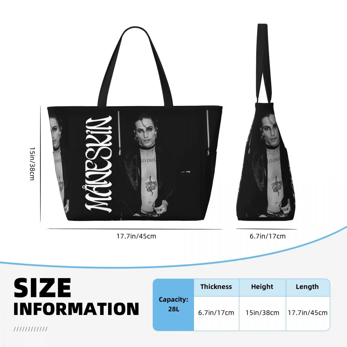 Damiano David Maneskin Strandt – Yoga Fitness Tote Bewertung und Preis