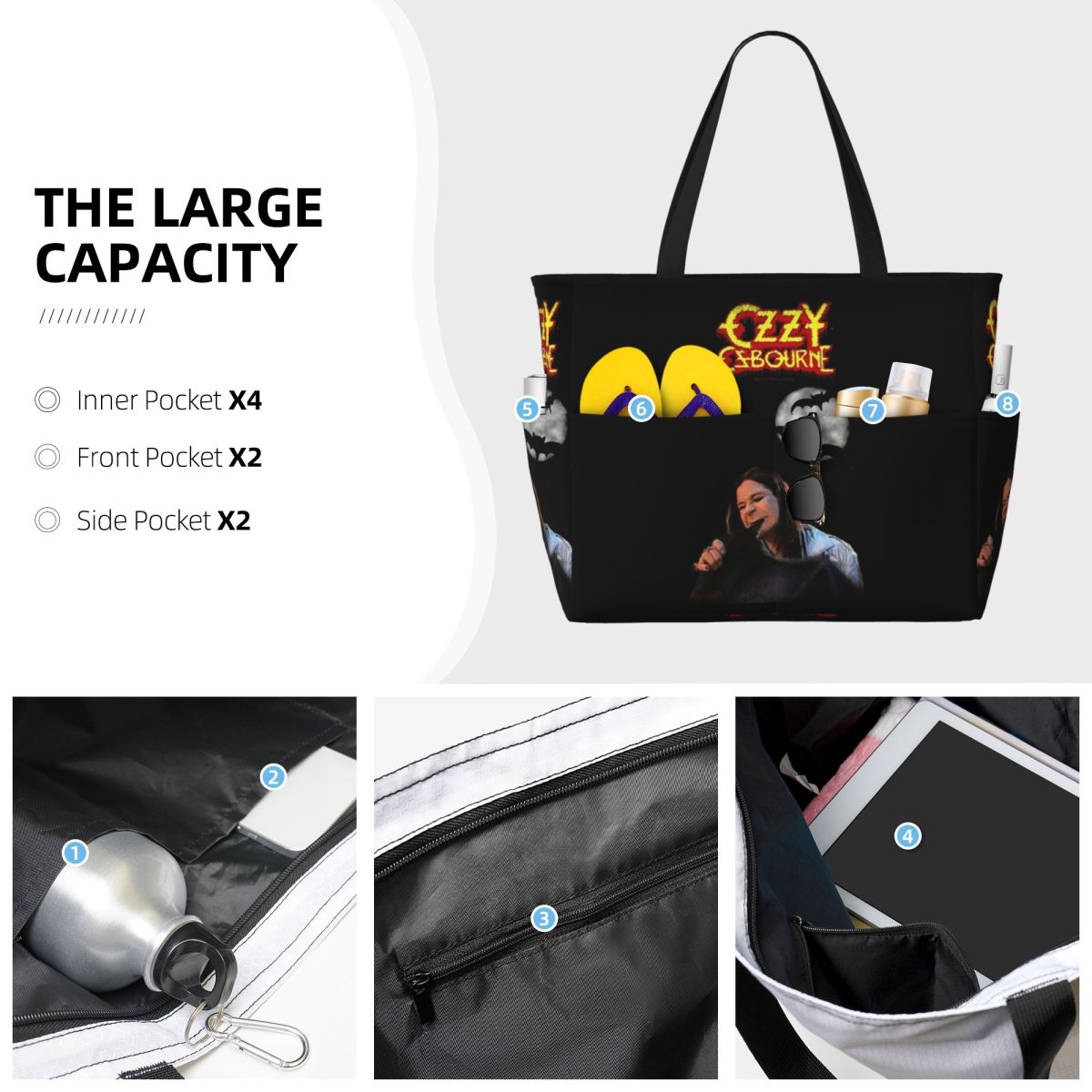 Ozzy Osbourne Merch Strandtasc – Yoga Fitness Merch Bewertung und Preis