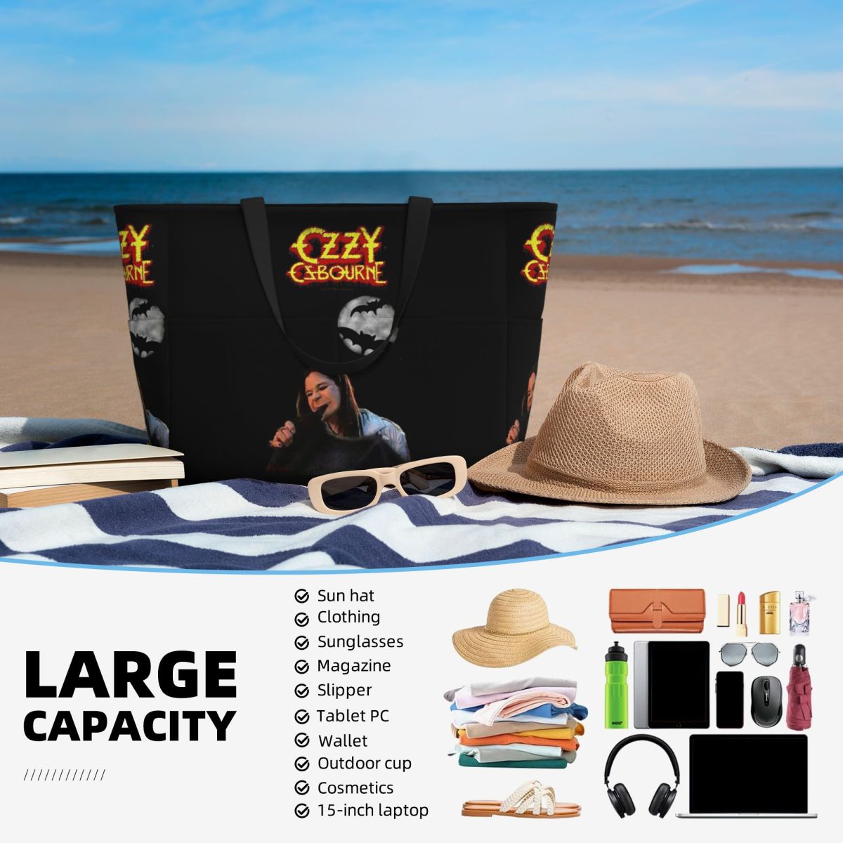 Ozzy Osbourne Merch Strandtasc – Yoga Fitness Merch Bewertung und Preis