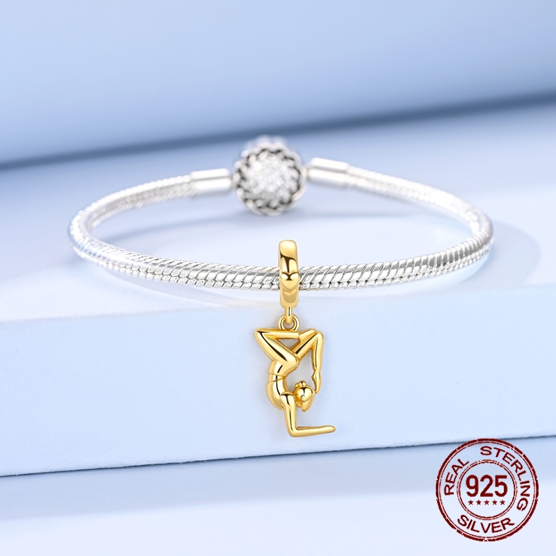 925 Sterling Silber Goldener Y – Yoga Fitness Gifts Bewertung und Preis