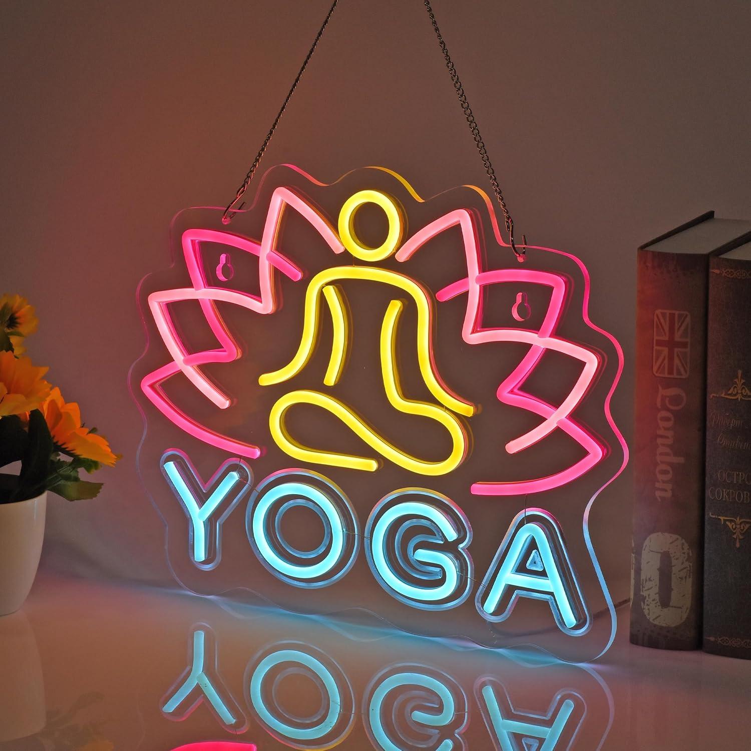 Yoga-Neonschild Dimmbares LED- – Yoga Fitness Studio Bewertung und Preis