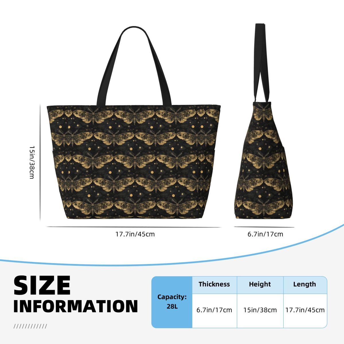 Moth Wings 5-Strand-Einkaufsta – Yoga Fitness Tote Bewertung und Preis